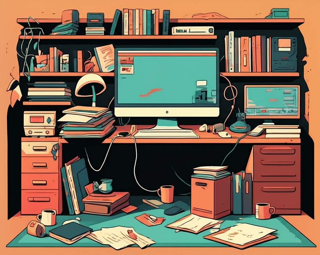 Office Space before cleaning